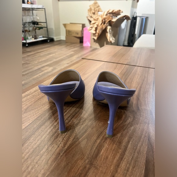 Bottega Veneta Stretch Square Toe Purple Lavender Backless Sandal Heel Pump - Picture 3 of 7